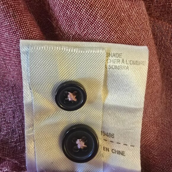 HERITAGE REPORT COLLECTION SIZE LARGE SLIMIT FIT SHORT SLEEVES BUTTON UP SHIRT - Picture 7 of 9